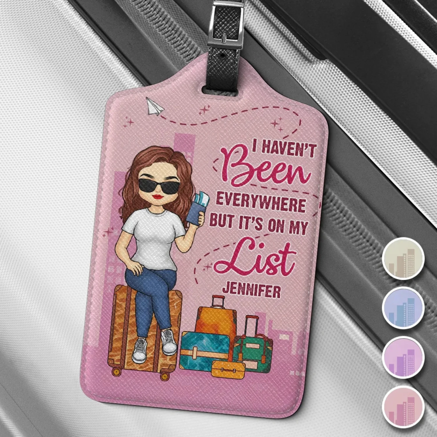 Add A Personal Touch To Your Travel Gear - Travel Personalized Custom Luggage Tag - Holiday Vacation Gift, Gift For Adventure Travel Lovers 1 Add A Personal Touch To Your Travel Gear - Travel Personalized Custom Luggage Tag - Holiday Vacation Gift, Gift For Adventure Travel Lovers