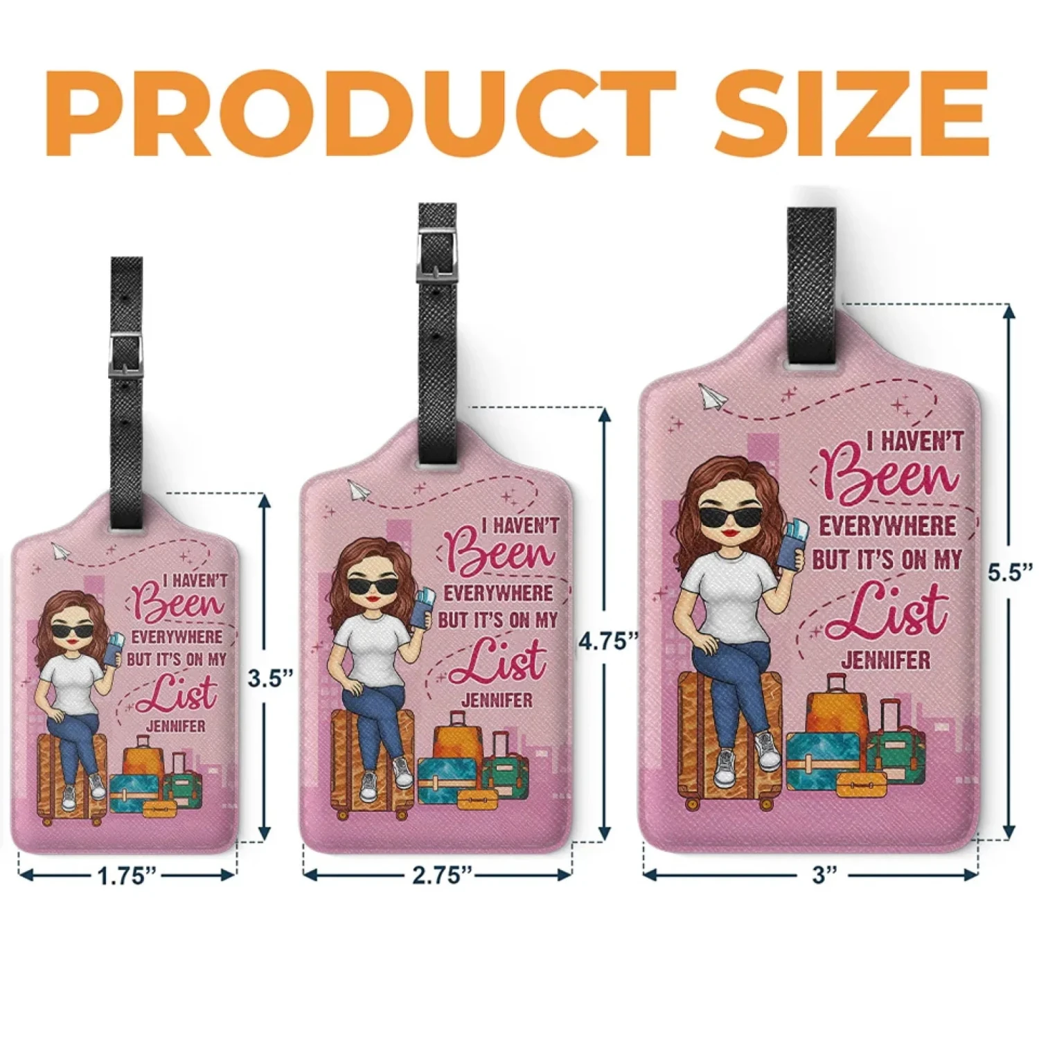 Add A Personal Touch To Your Travel Gear - Travel Personalized Custom Luggage Tag - Holiday Vacation Gift, Gift For Adventure Travel Lovers 5 Add A Personal Touch To Your Travel Gear - Travel Personalized Custom Luggage Tag - Holiday Vacation Gift, Gift For Adventure Travel Lovers - Image 5