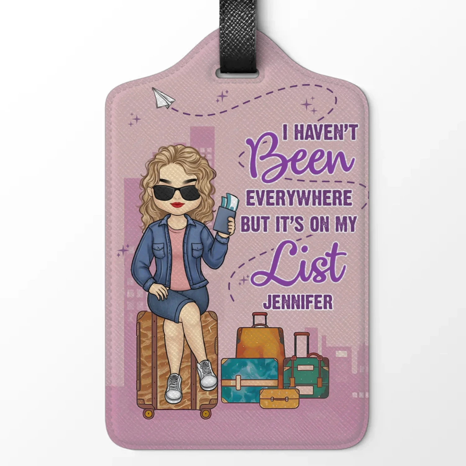 Add A Personal Touch To Your Travel Gear - Travel Personalized Custom Luggage Tag - Holiday Vacation Gift, Gift For Adventure Travel Lovers 2 Add A Personal Touch To Your Travel Gear - Travel Personalized Custom Luggage Tag - Holiday Vacation Gift, Gift For Adventure Travel Lovers - Image 2