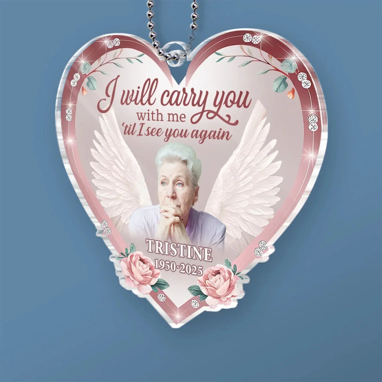 Custom Photo Rest In Peace, Dear Soul - Memorial Personalized Custom Car Ornament - Acrylic Custom Shaped - Sympathy Gift For Family Members 3 Custom Photo Rest In Peace, Dear Soul - Memorial Personalized Custom Car Ornament - Acrylic Custom Shaped - Sympathy Gift For Family Members - Image 3