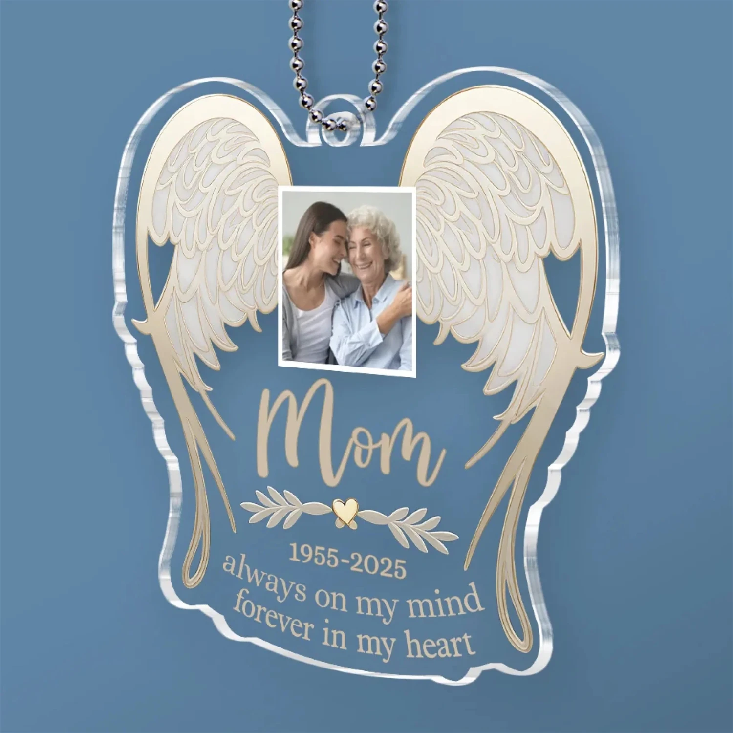 Custom Photo You’re Gone But Never Forgotten, Always On My Mind - Memorial Personalized Custom Car Ornament - Acrylic Custom Shaped - Sympathy Gift For Family Members 3 Custom Photo You’re Gone But Never Forgotten, Always On My Mind - Memorial Personalized Custom Car Ornament - Acrylic Custom Shaped - Sympathy Gift For Family Members - Image 3