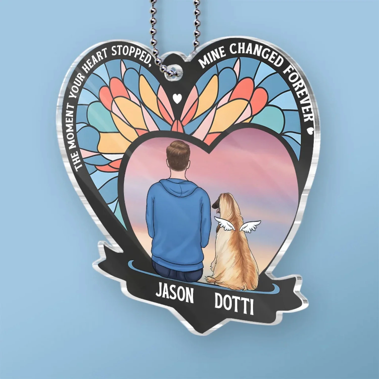 A Loyal Friend, A Gentle Soul - Memorial Personalized Custom Car Ornament - Acrylic Custom Shaped - Sympathy Gift For Pet Owners, Pet Lovers 3 A Loyal Friend, A Gentle Soul - Memorial Personalized Custom Car Ornament - Acrylic Custom Shaped - Sympathy Gift For Pet Owners, Pet Lovers - Image 3