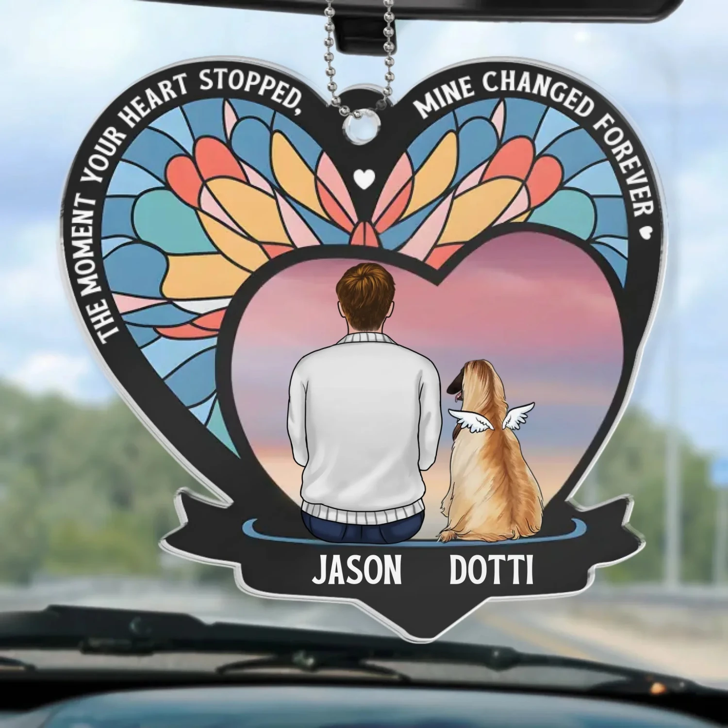 A Loyal Friend, A Gentle Soul - Memorial Personalized Custom Car Ornament - Acrylic Custom Shaped - Sympathy Gift For Pet Owners, Pet Lovers 2 A Loyal Friend, A Gentle Soul - Memorial Personalized Custom Car Ornament - Acrylic Custom Shaped - Sympathy Gift For Pet Owners, Pet Lovers - Image 2