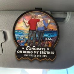 We Never Walk Alone - Family Personalized Custom Car Visor Clip - Gift For Siblings, Brothers, Sisters