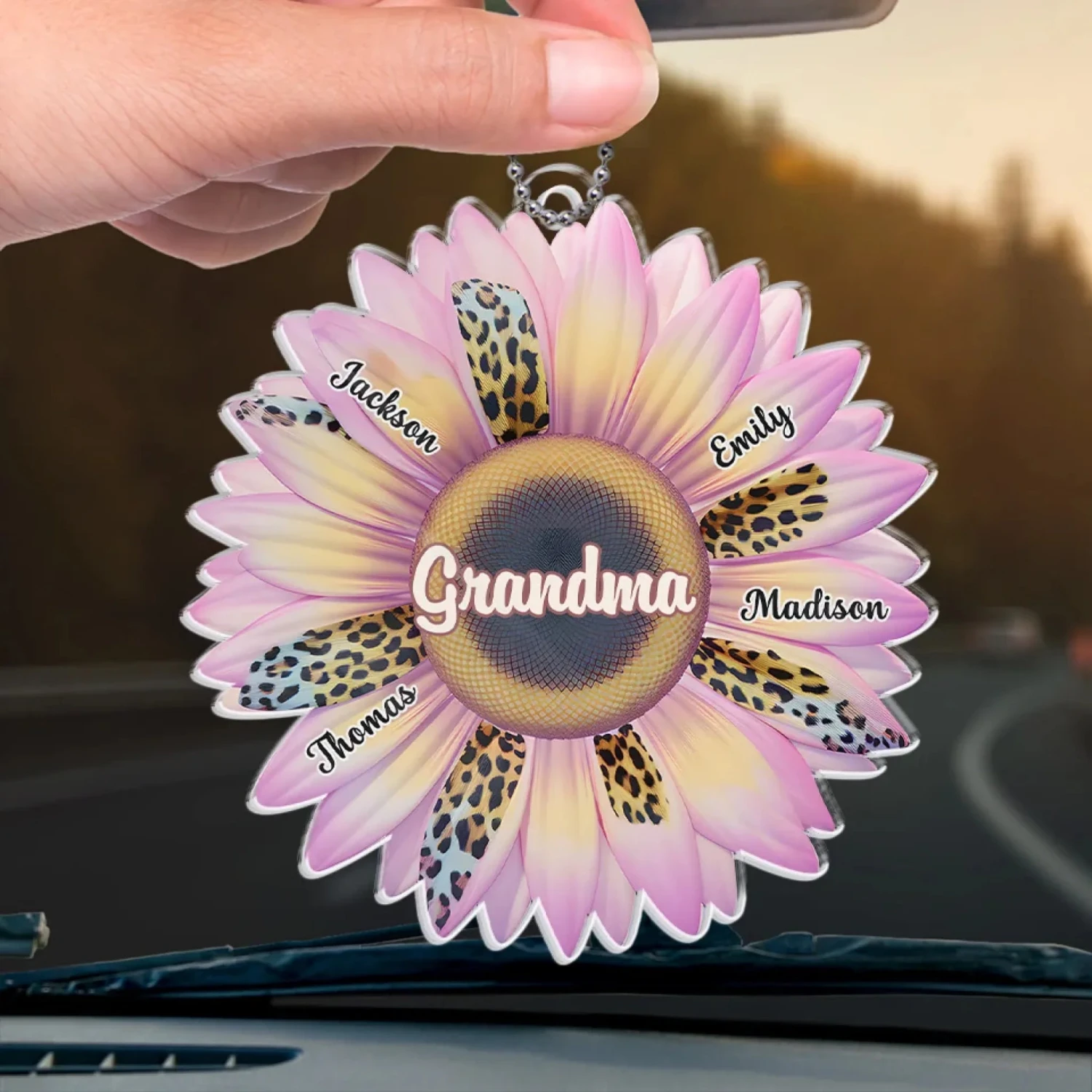 Grandmas Are The Gardeners Of Happiness - Family Personalized Custom Car Ornament - Acrylic Custom Shaped - Gift For Mom, Grandma 4 Grandmas Are The Gardeners Of Happiness - Family Personalized Custom Car Ornament - Acrylic Custom Shaped - Gift For Mom, Grandma - Image 4