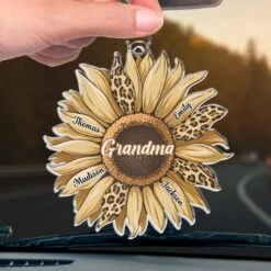 A Grandchild Is A Grandparent’s Treasure - Family Personalized Custom Car Ornament - Acrylic Custom Shaped - Gift For Mom, Grandma -Pawfect House Sale 67922f967ccf9