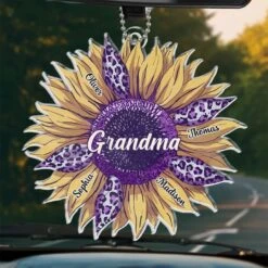 The Best Part Of Growing Older Is Becoming A Grandparent - Family Personalized Custom Car Ornament - Acrylic Custom Shaped - Gift For Mom, Grandma