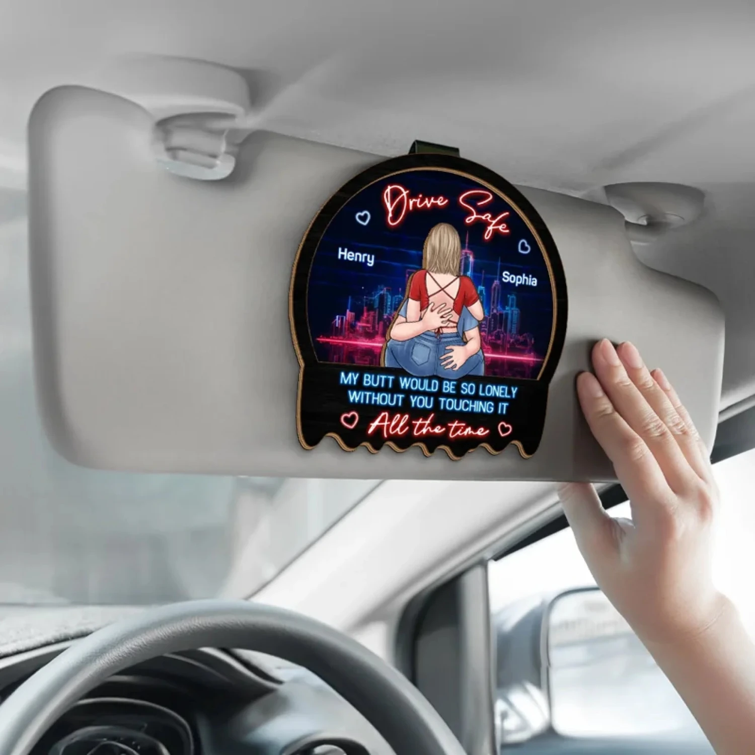 You Are The Song My Heart Sings - Couple Personalized Custom Car Visor Clip - Gift For Husband Wife, Anniversary 5 You Are The Song My Heart Sings - Couple Personalized Custom Car Visor Clip - Gift For Husband Wife, Anniversary - Image 5