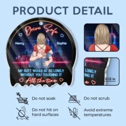 You’re The Reason My Heart Beats - Couple Personalized Custom Car Ornament - Acrylic Custom Shaped - Gift For Husband Wife, Anniversary -Pawfect House Sale 67933ec8a41db