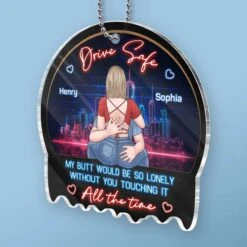 You’re The Reason My Heart Beats - Couple Personalized Custom Car Ornament - Acrylic Custom Shaped - Gift For Husband Wife, Anniversary -Pawfect House Sale 67933ec8bd3e9