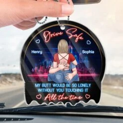 You’re The Reason My Heart Beats - Couple Personalized Custom Car Ornament - Acrylic Custom Shaped - Gift For Husband Wife, Anniversary -Pawfect House Sale 67933ec931802