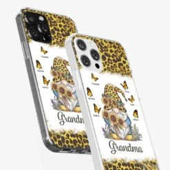 A Gnome’s Wisdom, A Grandma’s Heart - Family Personalized Custom Clear Phone Case - Gift For Mom, Grandma -Pawfect House Sale 67935301e85cd