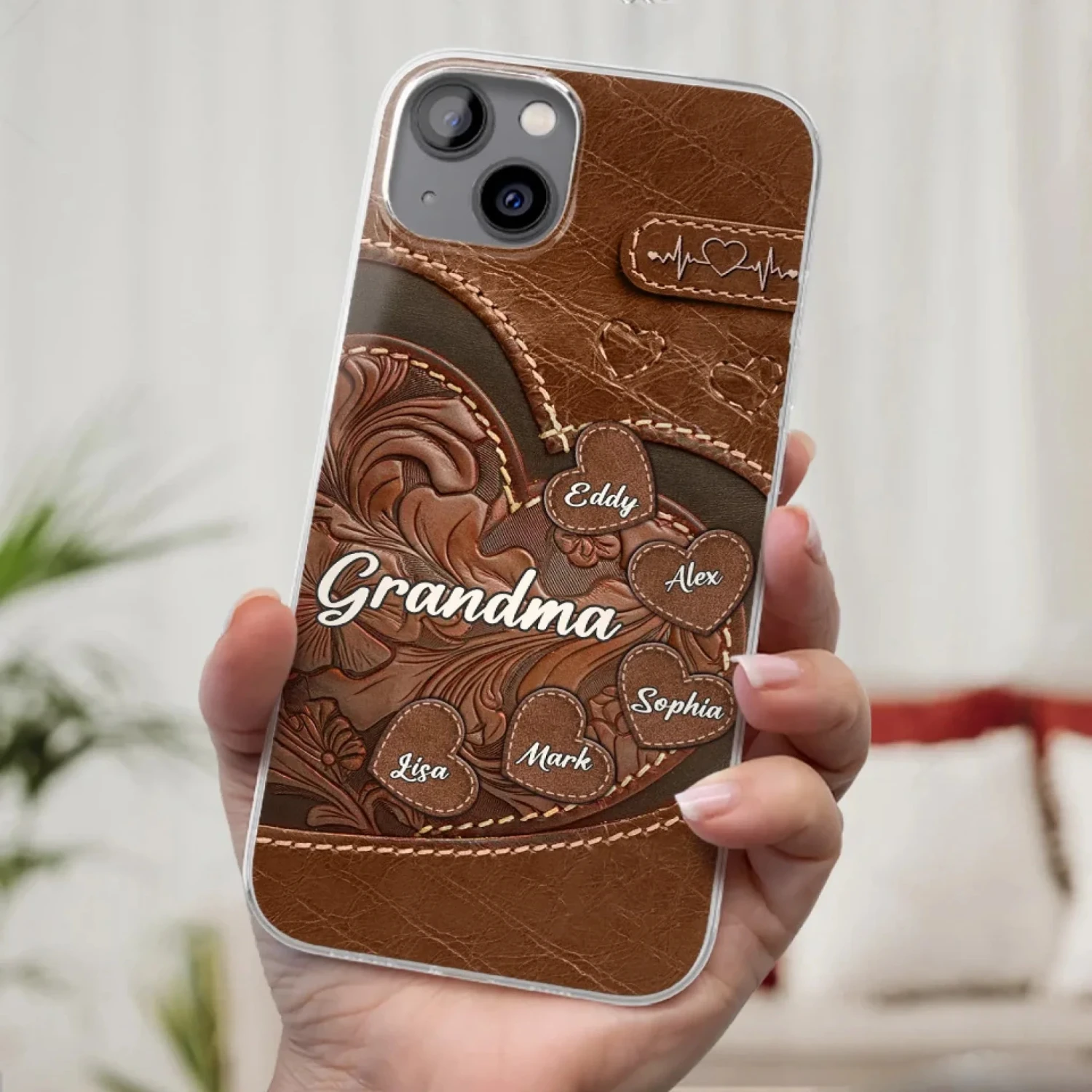 A Sweet Gift That Says You Care - Family Personalized Custom Clear Phone Case - Gift For Mom, Grandma 3 A Sweet Gift That Says You Care - Family Personalized Custom Clear Phone Case - Gift For Mom, Grandma - Image 3