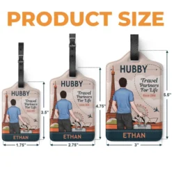 Our Love Takes Us Everywhere - Travel Personalized Custom Combo 2 Luggage Tags - Holiday Vacation Gift, Gift For Adventure Travel Lovers, Husband Wife, Anniversary -Pawfect House Sale 6793730795f6e