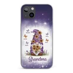 Love Grows Best In Grandma’s Arms - Family Personalized Custom Clear Phone Case - Gift For Mom, Grandma