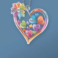 Grandkids Make Every Moment Extraordinary - Family Personalized Custom Car Ornament - Acrylic Custom Shaped - Gift For Mom, Grandma -Pawfect House Sale 67a30e477fedb