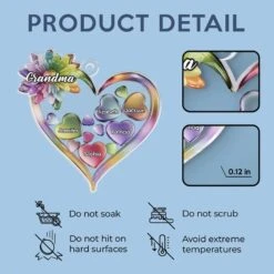 Grandkids Keep The Heart Young - Family Personalized Custom Car Ornament - Acrylic Custom Shaped - Gift For Mom, Grandma -Pawfect House Sale 67a30e5c68751