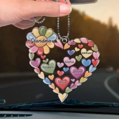 Grandparenting Is Love Without Limits - Family Personalized Custom Car Ornament - Acrylic Custom Shaped - Gift For Mom, Grandma -Pawfect House Sale 67a3158f67972