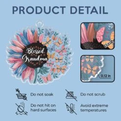 Blessed To Be Called A Grandma - Family Personalized Custom Car Ornament - Acrylic Custom Shaped - Gift For Mom, Grandma -Pawfect House Sale 67a42eddb9a73