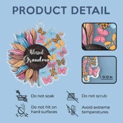 Home Is Where Your Grandma Is - Family Personalized Custom Car Ornament - Acrylic Custom Shaped - Gift For Mom, Grandma -Pawfect House Sale 67a43e9b98413