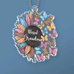 Home Is Where Your Grandma Is - Family Personalized Custom Car Ornament - Acrylic Custom Shaped - Gift For Mom, Grandma -Pawfect House Sale 67a43e9beb923