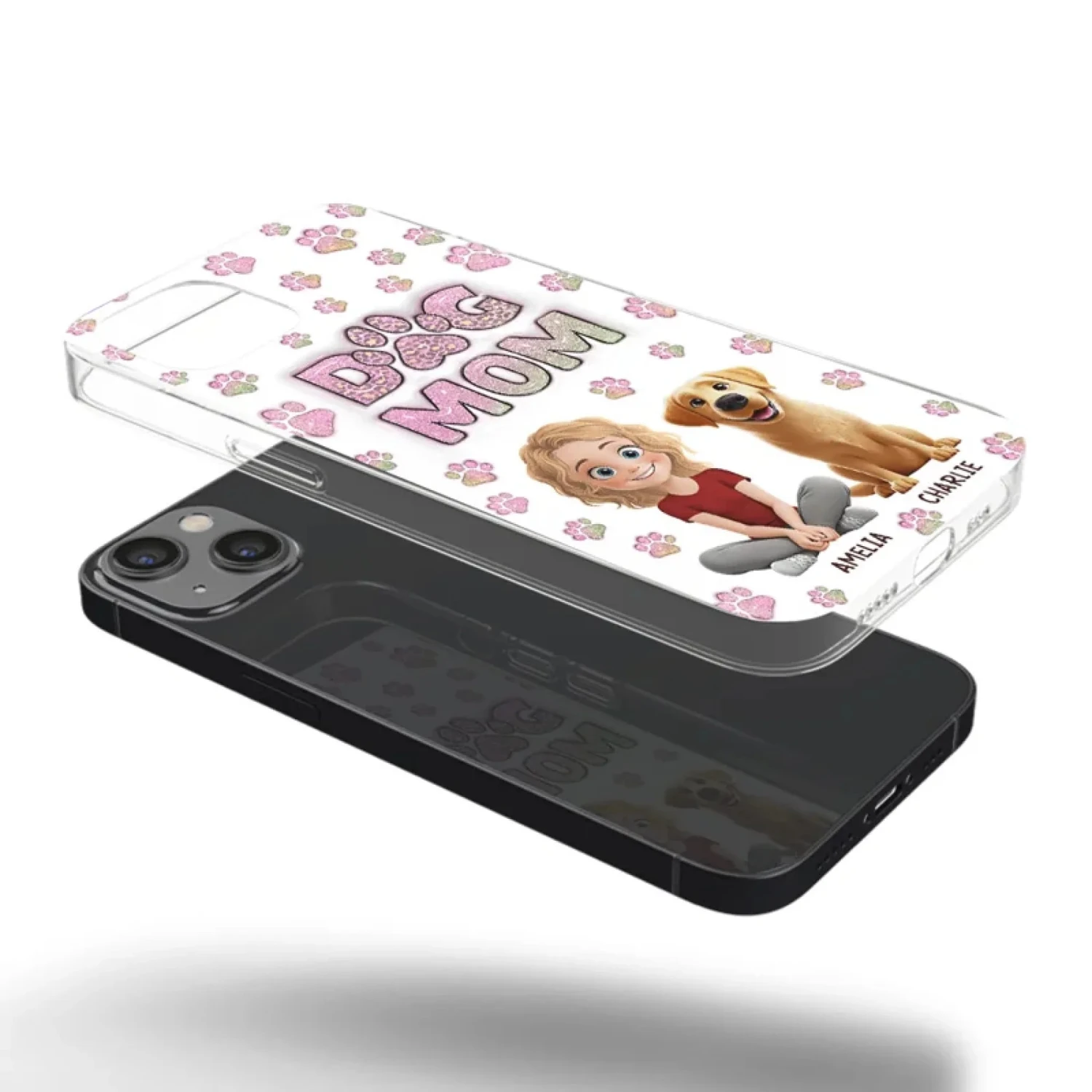 Home Is Where The Paws Are - Dog & Cat Personalized Custom 3D Inflated Effect Printed Clear Phone Case - Gift For Pet Owners, Pet Lovers 4 Home Is Where The Paws Are - Dog & Cat Personalized Custom 3D Inflated Effect Printed Clear Phone Case - Gift For Pet Owners, Pet Lovers - Image 4