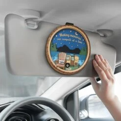 Making Memories One Campsite At A Time - Family Personalized Custom Car Visor Clip - Gift For Yourself, Best Friends, Siblings, Family Members -Pawfect House Sale 67a5ed5940d9f