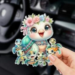 Hugs, Kisses, And Endless Love - Family Personalized Custom Car Visor Clip - Gift For Mom, Grandma -Pawfect House Sale 67aacaf8055ca