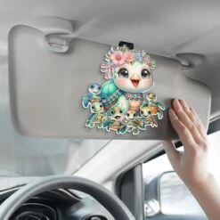 Hugs, Kisses, And Endless Love - Family Personalized Custom Car Visor Clip - Gift For Mom, Grandma -Pawfect House Sale 67aacaf805883