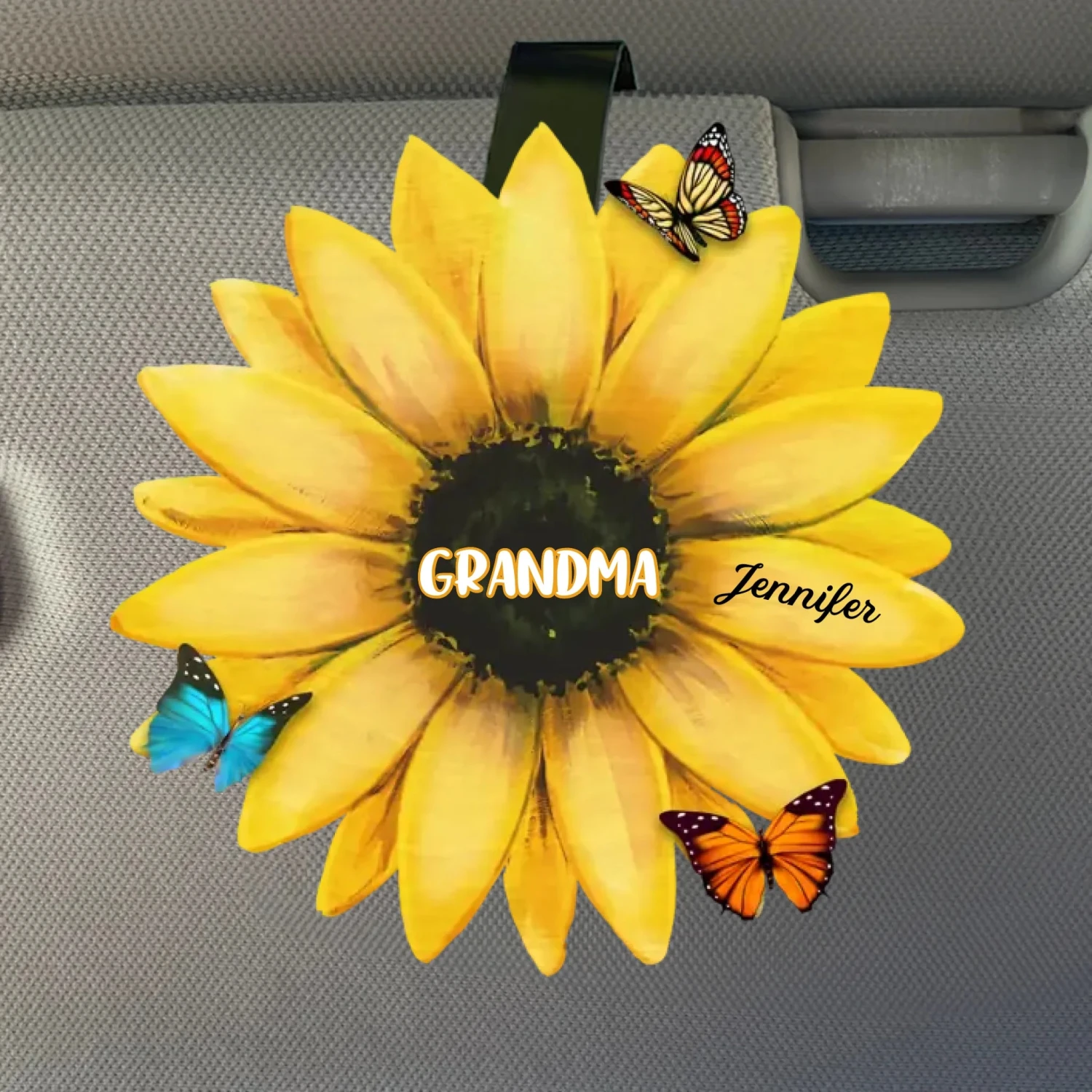 Every Beat Of My Heart Is For My Kids - Family Personalized Custom Car Visor Clip - Gift For Mom, Grandma 2 Every Beat Of My Heart Is For My Kids - Family Personalized Custom Car Visor Clip - Gift For Mom, Grandma - Image 2