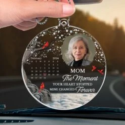 Custom Photo The Moment Your Heart Stopped, Mine Changed Forever - Memorial Personalized Custom Car Ornament - Acrylic Custom Shaped - Sympathy Gift For Family Members 8 Custom Photo The Moment Your Heart Stopped, Mine Changed Forever - Memorial Personalized Custom Car Ornament - Acrylic Custom Shaped - Sympathy Gift For Family Members -Pawfect House Sale 67aae7955b7d4