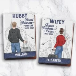 Chasing Sunsets, Creating Memories - Travel Personalized Custom Passport Cover, Passport Holder - Holiday Vacation Gift For Adventure Travel Lovers, Husband Wife, Anniversary