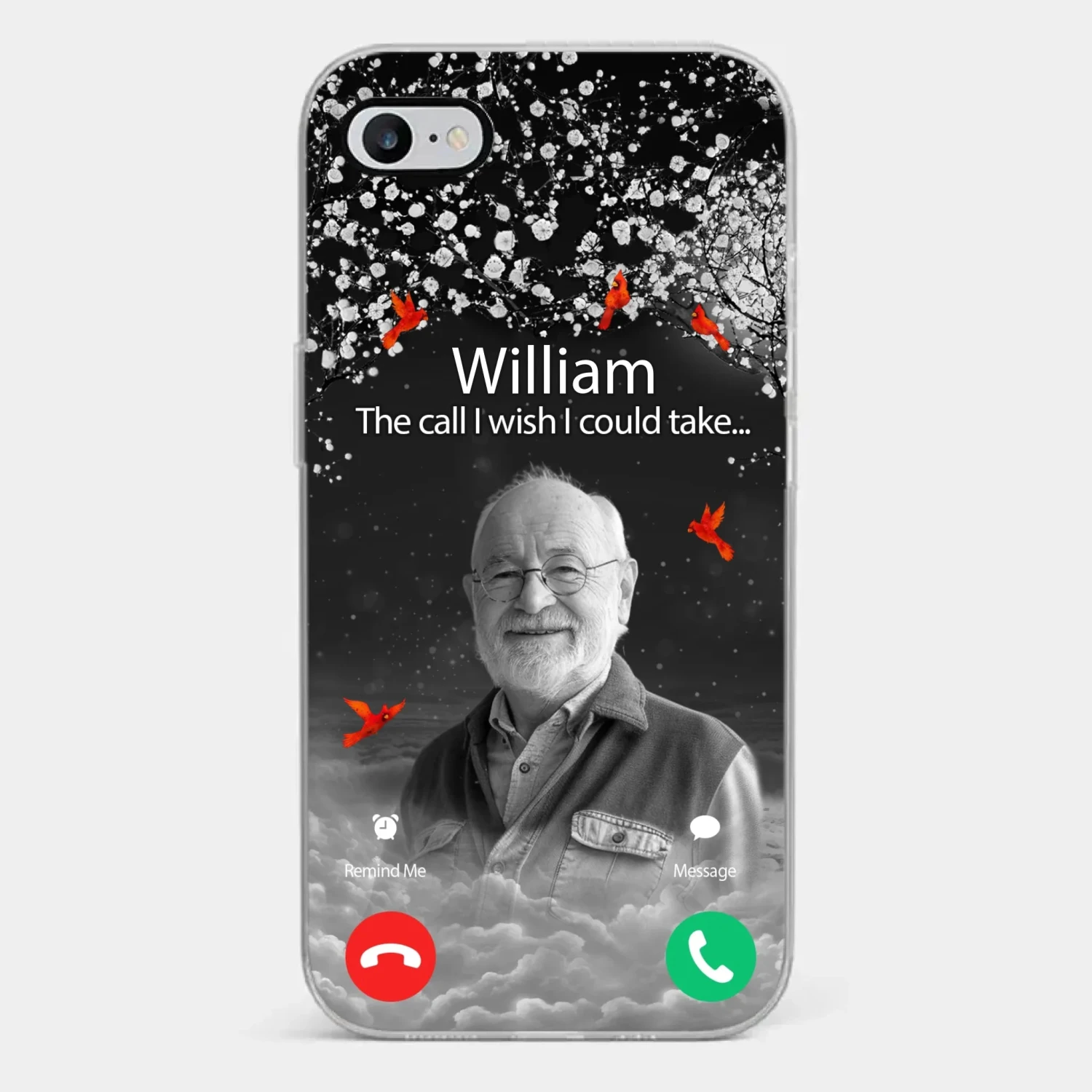 Custom Photo The Call I Wish I Could Take - Memorial Personalized Custom Clear Phone Case - Sympathy Gift For Family Members 2 Custom Photo The Call I Wish I Could Take - Memorial Personalized Custom Clear Phone Case - Sympathy Gift For Family Members - Image 2
