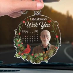 Custom Photo A Heart So Loved Is Never Lost - Memorial Personalized Custom Car Ornament - Acrylic Custom Shaped - Sympathy Gift For Family Members -Pawfect House Sale 67ae8c0ab3c62