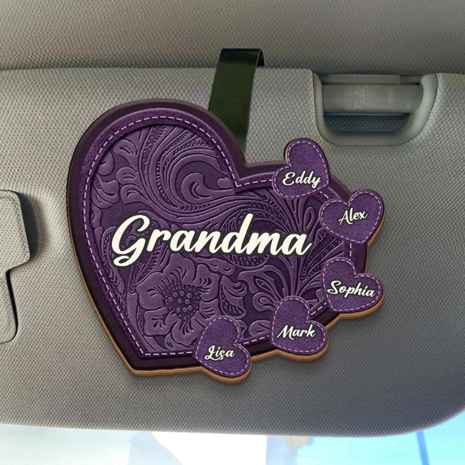 My First Friend, My Forever Hero - Family Personalized Custom Car Visor Clip - Gift For Mom, Grandma 1 My First Friend, My Forever Hero - Family Personalized Custom Car Visor Clip - Gift For Mom, Grandma