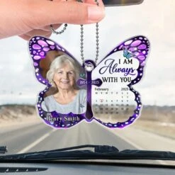 Custom Photo I'm Always With You, In Love And Memory - Memorial Personalized Custom Car Ornament - Acrylic Custom Shaped - Sympathy Gift For Family Members -Pawfect House Sale 67aee5238084d