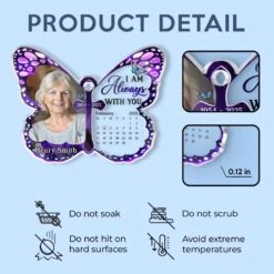 Custom Photo I'm Always With You, In Love And Memory - Memorial Personalized Custom Car Ornament - Acrylic Custom Shaped - Sympathy Gift For Family Members -Pawfect House Sale 67aee523b1cb6