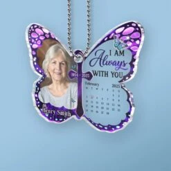 Custom Photo I'm Always With You, In Love And Memory - Memorial Personalized Custom Car Ornament - Acrylic Custom Shaped - Sympathy Gift For Family Members -Pawfect House Sale 67aee523d994c