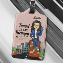 A Little Something To Make Traveling More Fun - Travel Personalized Custom Luggage Tag - Holiday Vacation Gift, Gift For Adventure Travel Lovers