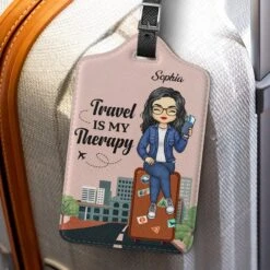 A Little Something To Make Traveling More Fun - Travel Personalized Custom Luggage Tag - Holiday Vacation Gift, Gift For Adventure Travel Lovers -Pawfect House Sale 67af45f01a77e