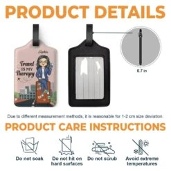 A Little Something To Make Traveling More Fun - Travel Personalized Custom Luggage Tag - Holiday Vacation Gift, Gift For Adventure Travel Lovers -Pawfect House Sale 67af45f0e2878