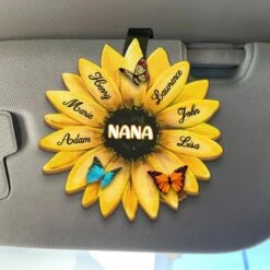 A Heartfelt Gesture To Show How Much They Mean To You - Family Personalized Custom Car Visor Clip - Gift For Mom, Grandma