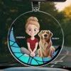 No Treat Can Match My Love For You - Dog & Cat Personalized Custom Car Ornament - Acrylic Custom Shaped - Gift For Pet Owners, Pet Lovers