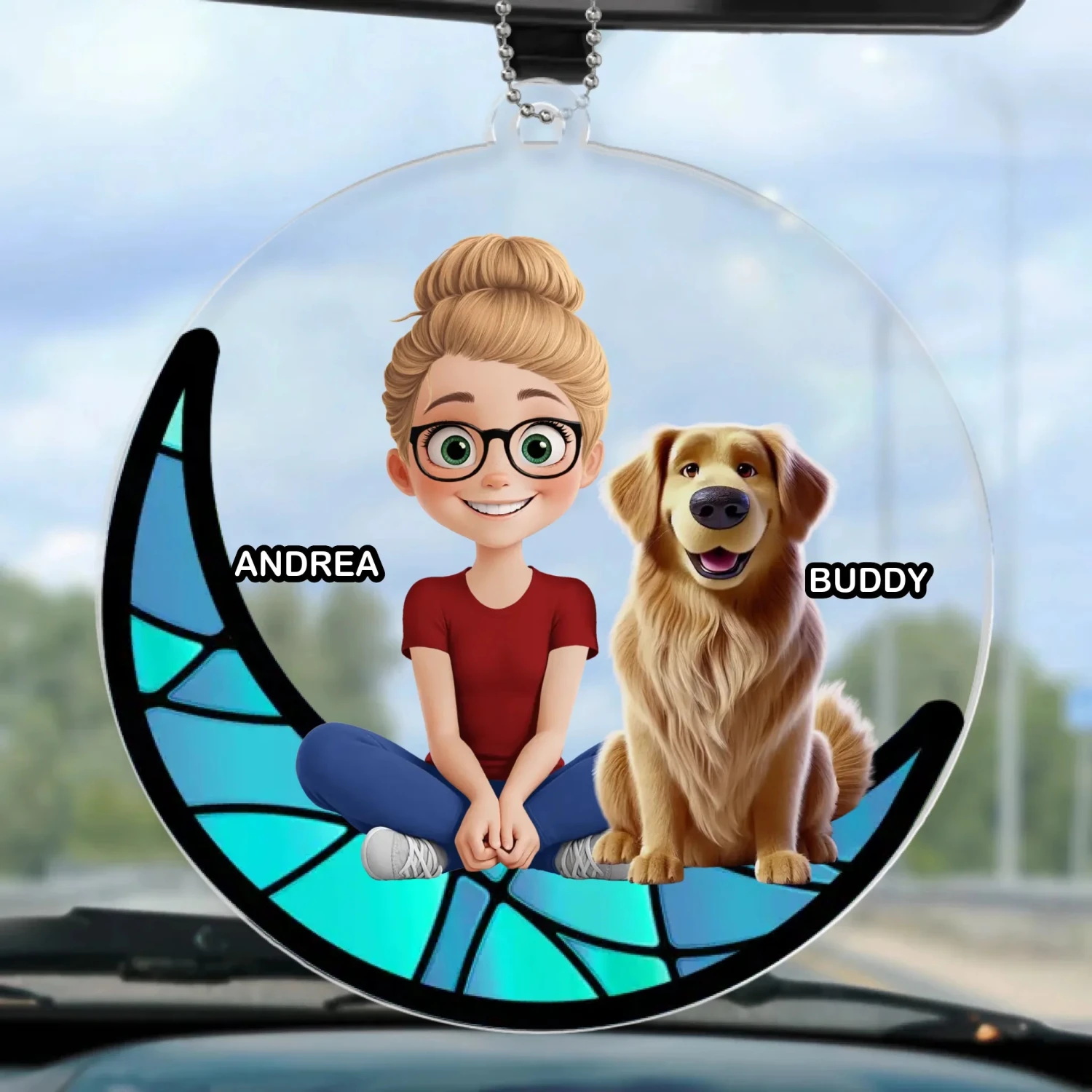 No Treat Can Match My Love For You - Dog & Cat Personalized Custom Car Ornament - Acrylic Custom Shaped - Gift For Pet Owners, Pet Lovers 2 No Treat Can Match My Love For You - Dog & Cat Personalized Custom Car Ornament - Acrylic Custom Shaped - Gift For Pet Owners, Pet Lovers - Image 2