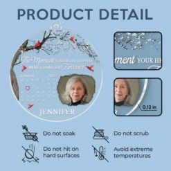 Custom Photo Your Love Lives On In Us - Memorial Personalized Custom Car Ornament - Acrylic Custom Shaped - Sympathy Gift For Family Members -Pawfect House Sale 67b2de09379de