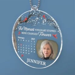 Custom Photo Your Love Lives On In Us - Memorial Personalized Custom Car Ornament - Acrylic Custom Shaped - Sympathy Gift For Family Members -Pawfect House Sale 67b2de09484d3