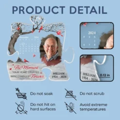 Custom Photo Though You Are Gone, Your Love Remains - Memorial Personalized Custom Car Ornament - Acrylic Custom Shaped - Sympathy Gift For Family Members -Pawfect House Sale 67b2de63d13d9