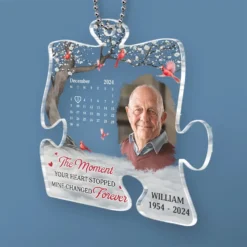 Custom Photo Though You Are Gone, Your Love Remains - Memorial Personalized Custom Car Ornament - Acrylic Custom Shaped - Sympathy Gift For Family Members -Pawfect House Sale 67b2de6400f0d