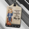 Travel Far, Live Fully - Travel Personalized Custom Luggage Tag - Holiday Vacation Gift, Gift For Adventure Travel Lovers