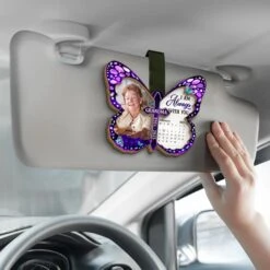 Custom Photo Angels Watch Over You Now - Memorial Personalized Custom Car Visor Clip - Sympathy Gift For Family Members -Pawfect House Sale 67b2fe75a5d82